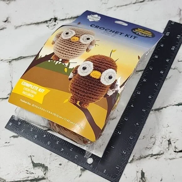 Needle Creations Harvest & Holiday Crochet Kits Owls for 2 Owls New - Picture 5 of 5